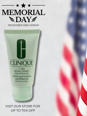 Clinique 7 Day Face Scrub Cream 30ml Rinse-Off Formula